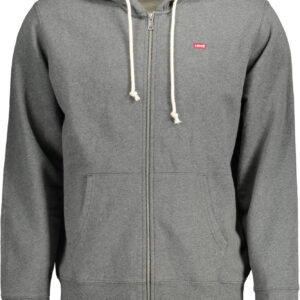 LEVI'S SWEATSHIRT WITH ZIP MAN GRAY