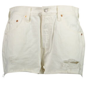 LEVI'S JEANS SHORT WOMAN WHITE