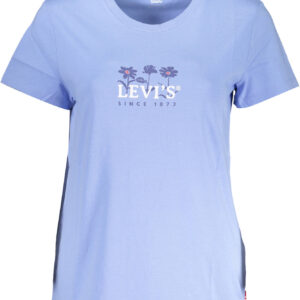 LEVI'S LIGHT BLUE WOMEN'S SHORT SLEEVE T-SHIRT