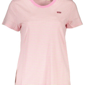 LEVI'S WOMEN'S SHORT SLEEVE T-SHIRT PINK