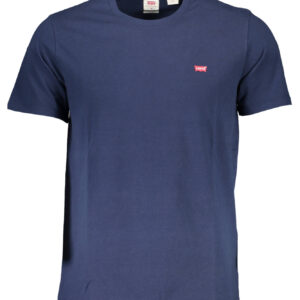 LEVI'S MEN'S BLUE SHORT SLEEVE T-SHIRT