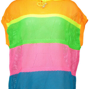 LOVE MOSCHINO MULTICOLORED WOMAN SWEATER