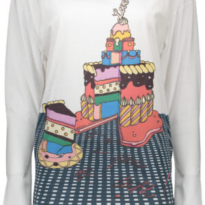 LOVE MOSCHINO LONG SLEEVE T-SHIRT WOMAN WHITE