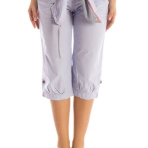 MURPHY & NYE WOMEN'S PURPLE BERMUDA TROUSERS