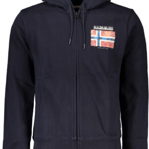 NAPAPIJRI MEN'S BLUE ZIP SWEATSHIRT