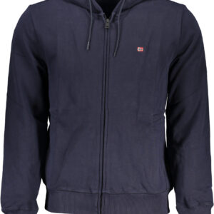 NAPAPIJRI MEN'S BLUE ZIP SWEATSHIRT