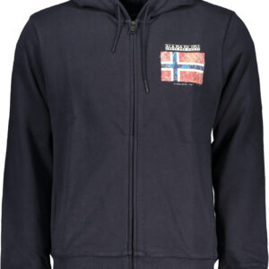 NAPAPIJRI MEN'S BLUE ZIP SWEATSHIRT
