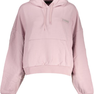 NAPAPIJRI WOMEN'S PINK SWEATSHIRT WITHOUT ZIP