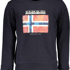 NAPAPIJRI MEN'S BLUE ZIPLESS SWEATSHIRT