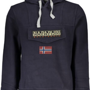 NAPAPIJRI MEN'S BLUE ZIPLESS SWEATSHIRT