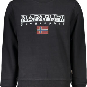 NAPAPIJRI MEN'S BLACK ZIPLESS SWEATSHIRT