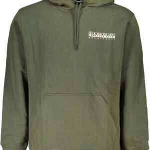 NAPAPIJRI GREEN MEN'S ZIPLESS SWEATSHIRT