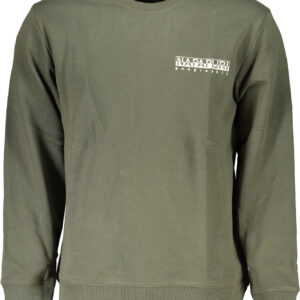 NAPAPIJRI GREEN MEN'S ZIPLESS SWEATSHIRT