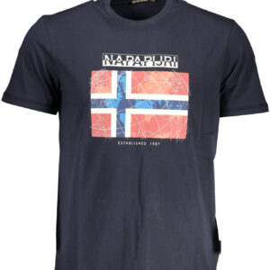 NAPAPIJRI MAN BLUE SHORT SLEEVE T-SHIRT