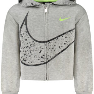 NIKE ZIPPED SWEATSHIRT FOR GIRLS, GREY