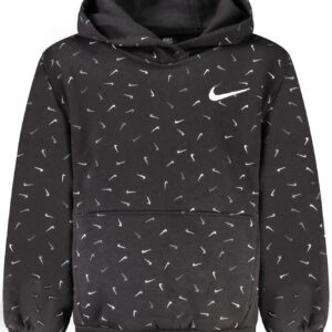 NIKE KIDS' BLACK ZIP-UP SWEATSHIRT