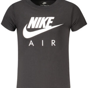 NIKE SHORT-SLEEVED T-SHIRT FOR GIRLS, BLACK