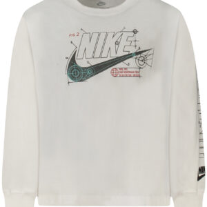 NIKE KIDS' LONG-SLEEVED T-SHIRT, WHITE