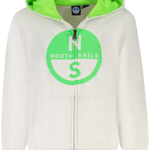 NORTH SAILS KIDS' ZIP-UP SWEATSHIRT WHITE