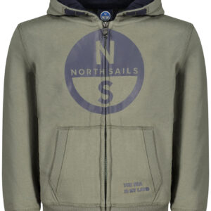 NORTH SAILS CHILDREN'S GREEN ZIP-UP SWEATSHIRT