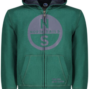 NORTH SAILS CHILDREN'S GREEN ZIP-UP SWEATSHIRT