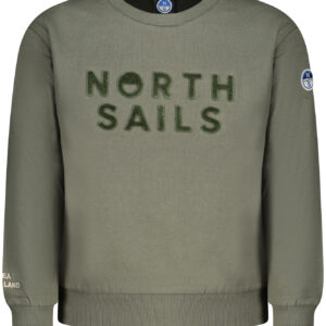 NORTH SAILS CHILDREN'S ZIP-UP SWEATSHIRT, GREEN