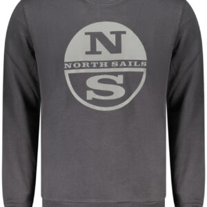 NORTH SAILS MEN'S BLACK ZIP-UP SWEATSHIRT