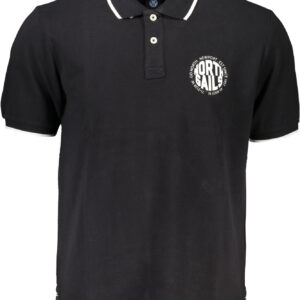 NORTH SAILS MEN'S BLACK SHORT SLEEVED POLO SHIRT