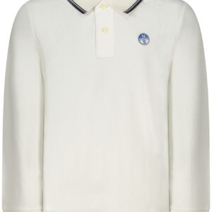 NORTH SAILS LONG-SLEEVED POLO SHIRT FOR KIDS, WHITE