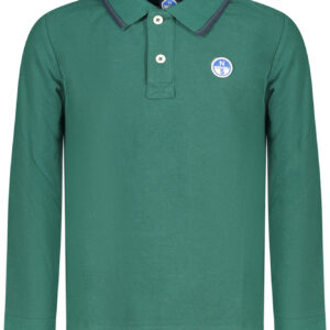NORTH SAILS CHILDREN'S LONG-SLEEVED POLO SHIRT, GREEN