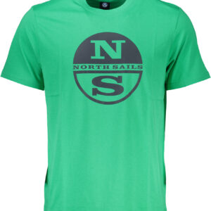 NORTH SAILS GREEN MEN'S SHORT SLEEVED T-SHIRT
