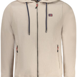 NORWAY 1963 MEN'S BEIGE ZIP-UP SWEATSHIRT