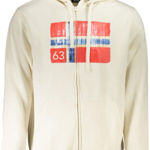 NORWAY 1963 MEN'S WHITE ZIP-UP SWEATSHIRT