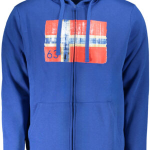 NORWAY 1963 MEN'S BLUE ZIP-UP SWEATSHIRT