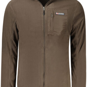 NORWAY 1963 MEN'S BROWN ZIP-UP SWEATSHIRT