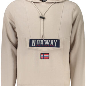NORWAY 1963 MEN'S BEIGE ZIP-UP SWEATSHIRT