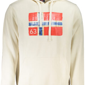 NORWAY 1963 MEN'S WHITE ZIP-UP SWEATSHIRT