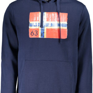 NORWAY 1963 MEN'S BLUE ZIP-UP SWEATSHIRT