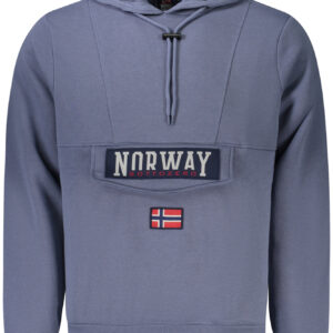 NORWAY 1963 MEN'S BLUE ZIP-UP SWEATSHIRT