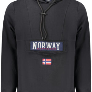 NORWAY 1963 MEN'S BLACK ZIP-UP SWEATSHIRT