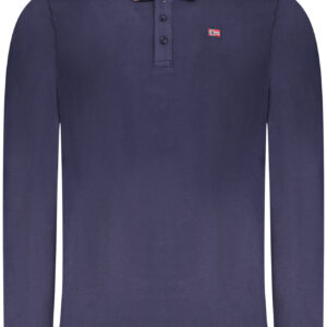 NORWAY 1963 MEN'S LONG-SLEEVED POLO SHIRT, BLUE