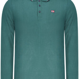 NORWAY 1963 MEN'S LONG-SLEEVED POLO SHIRT, GREEN