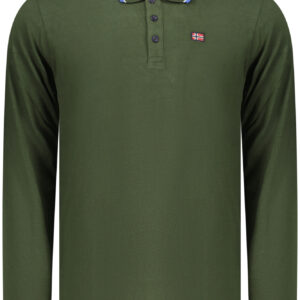 NORWAY 1963 MEN'S LONG-SLEEVED POLO SHIRT, GREEN