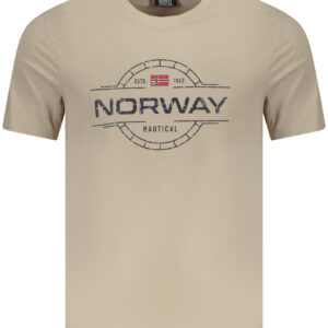 NORWAY 1963 MEN'S SHORT SLEEVE T-SHIRT BEIGE