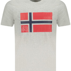 NORWAY 1963 MEN'S SHORT SLEEVE T-SHIRT GREY