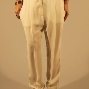 PATRIZIA PEPE WHITE WOMAN TROUSERS
