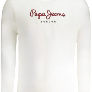 PEPE JEANS MEN'S LONG-SLEEVED T-SHIRT WHITE
