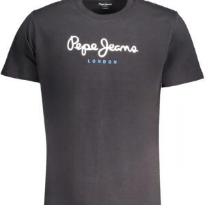 PEPE JEANS MEN'S SHORT SLEEVE T-SHIRT BLACK