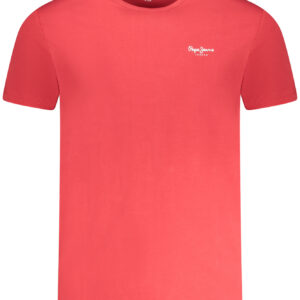 PEPE JEANS MEN'S SHORT SLEEVE T-SHIRT RED