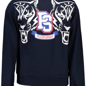 PLEIN SPORT SWEATSHIRT WITHOUT ZIP MEN BLUE